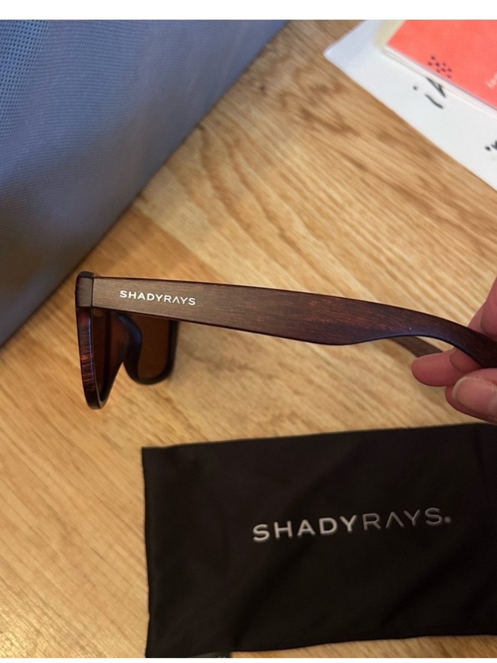 NWOT Shady Rays Wood Tortoise Shell Sunglasses in Brown - Picture 4 of 5